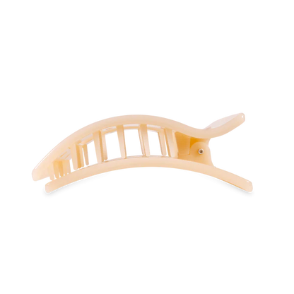TT-FCM03-228 Almond Beige Medium Flat Rectangle Hair Clip