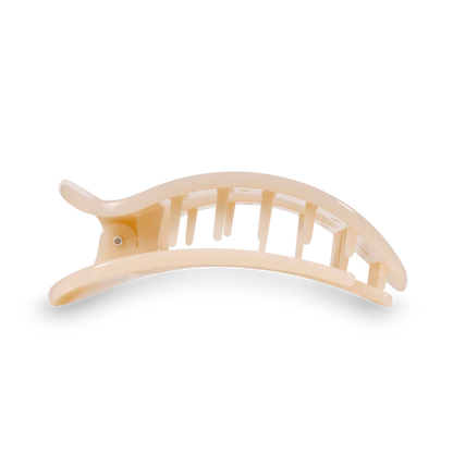 TT-FCM01-003 Teleties Almond Beige Medium Flat Round Hair Clip