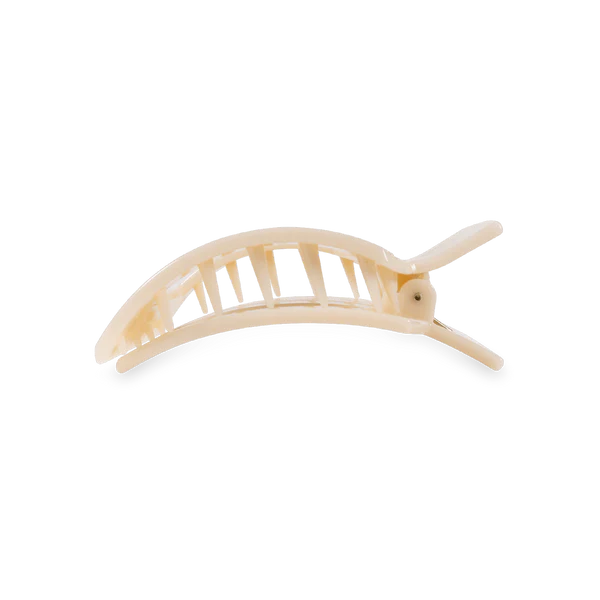 TT-FCS02-003 Teleties Almond Beige Small Flat Square Hair Clip