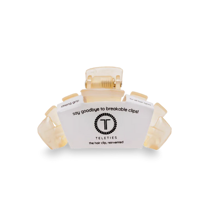 TT-CT01-003 Teleties Classic Almond Beige Tiny Claw Clip