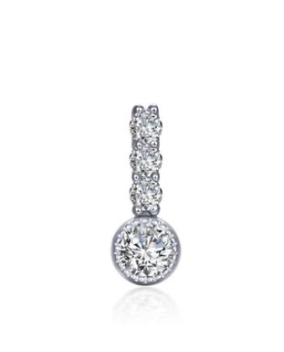 BP002 Lafonn Sterling Silver Lassaire Simulated Diamond/Simulated Birthstone Charm 0
