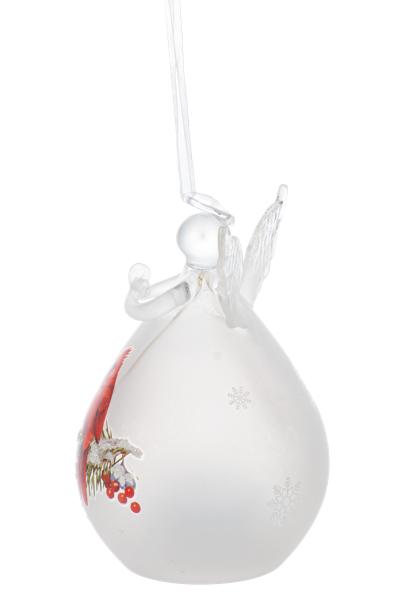 ARDX1552 Ganz LED Cardinal Angel Ornaments 4.75" 0