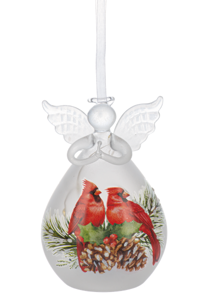 ARDX1552 Ganz LED Cardinal Angel Ornaments 4.75" 0