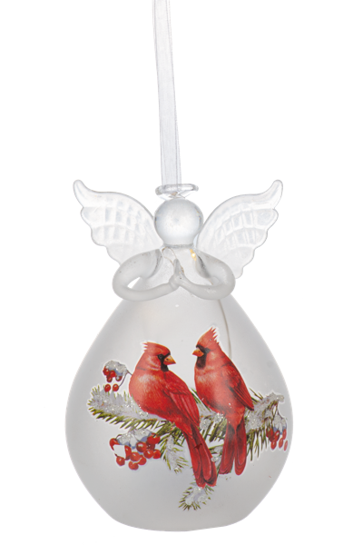 ARDX1552 Ganz LED Cardinal Angel Ornaments 4.75" 0