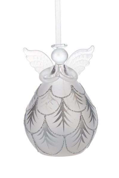 ARDX1553 Ganz LED Frosted Angel Ornaments 4.75IN 0