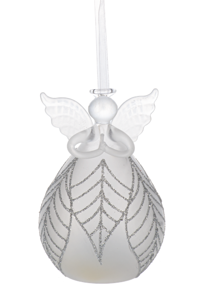 ARDX1553 Ganz LED Frosted Angel Ornaments 4.75IN 0