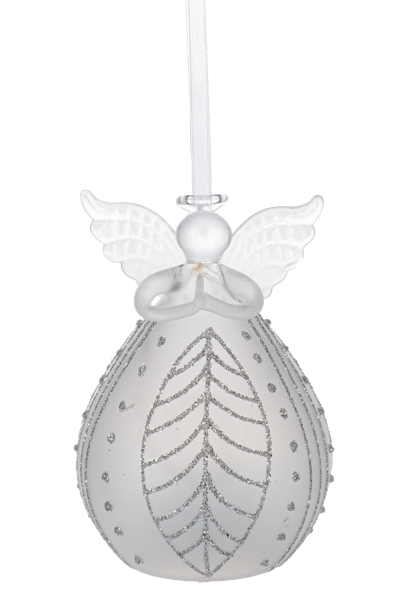 ARDX1553 Ganz LED Frosted Angel Ornaments 4.75IN 0