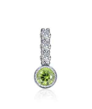 BP002 Lafonn Sterling Silver Lassaire Simulated Diamond/Simulated Birthstone Charm 0