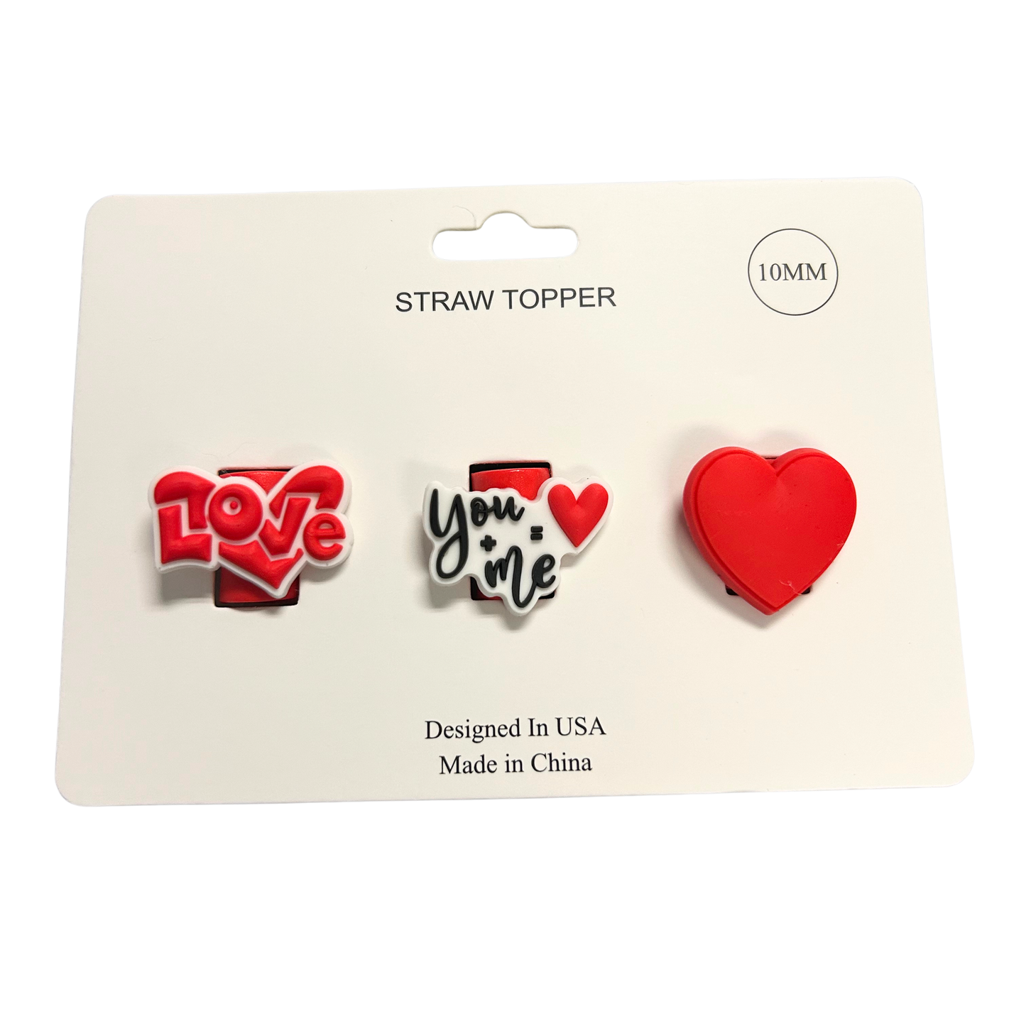 Love Straw Topper - 10mm