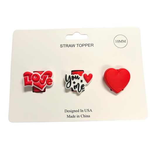 Love Straw Topper - 10mm
