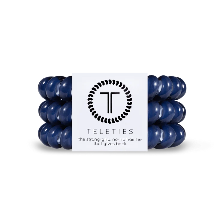 Teleties Large Hair Ties - Nantucket Navy