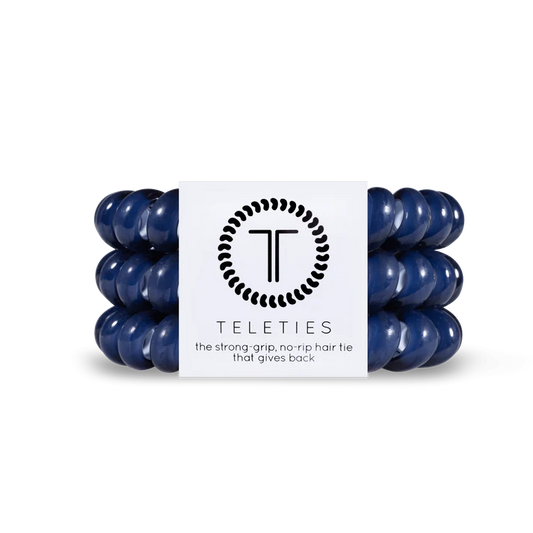 Teleties Large Hair Ties - Nantucket Navy