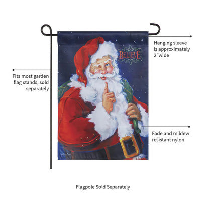 Believe Suede Garden Flag