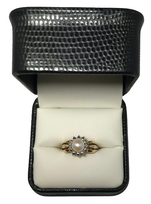 U 48015 14K Yellow Gold Pearl Ring