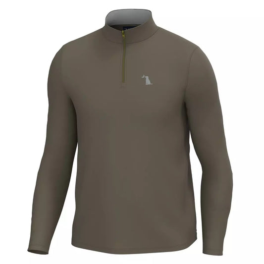 L1300039 Local Boy Bentley Quarter Zip Dark Tan 0