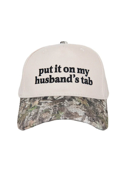 KDC-BC-1110 Katydid Put It On My Husband's Tab Two-Toned Vintage Hat Camo 0