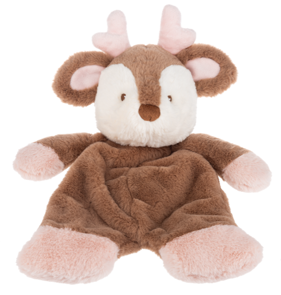 BGX11963 Ganz Flurry Reindeer Flat-A-Pat Plushies Pink 0