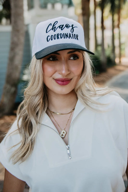 KDC-BC-396 Katydid Chaos Coordinator Two-Toned Vintage Hat Black White