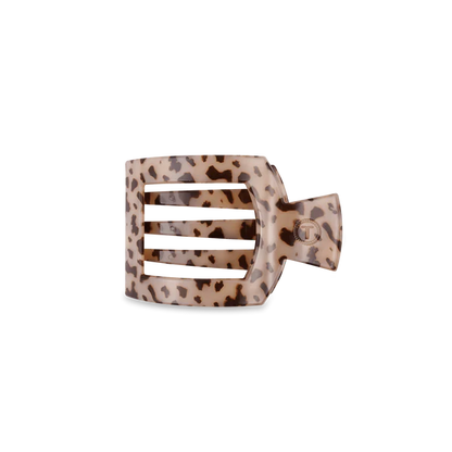 TT-FCS02-023 Teleties Blonde Tortoise Small Flat Square Hair Clip