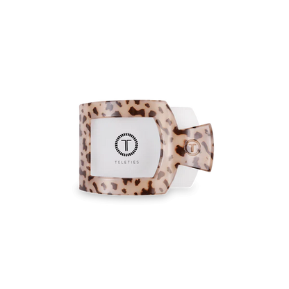 TT-FCS02-023 Teleties Blonde Tortoise Small Flat Square Hair Clip