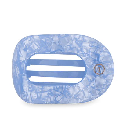 Teleties Blue Lagoon Flat Round Hair Clip