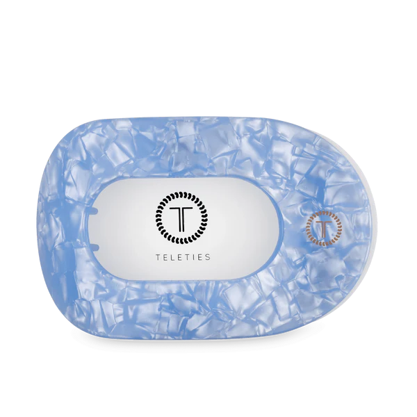 Teleties Blue Lagoon Flat Round Hair Clip