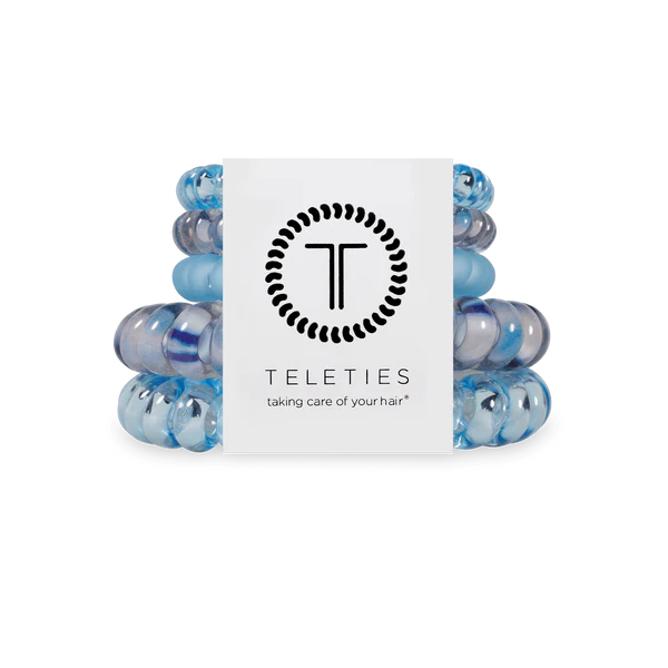 TT-M-101 Teleties Blue Lagoon Mix Pack Hair Ties
