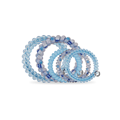 TT-M-101 Teleties Blue Lagoon Mix Pack Hair Ties
