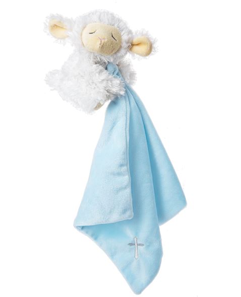 Lamb With Blankie - Blue