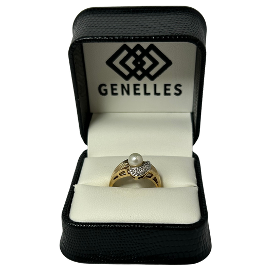 10K PEARL RING 10K Yellow Gold Pearl Ring