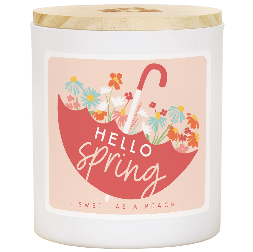 Hello Spring Candle