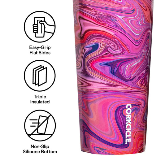 Corkcicle 24oz Cold Cup Tumbler in Lava Lamp