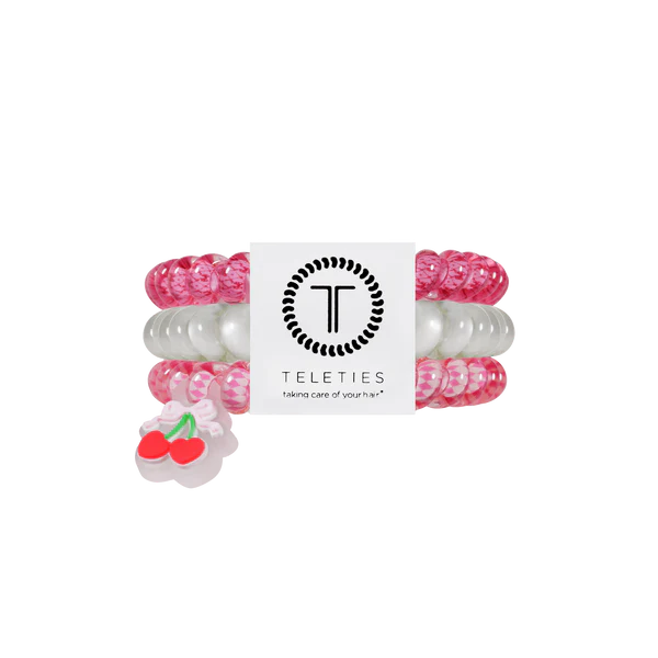 TT-S-560 Teleties Cherry Bomb Small Hair Ties