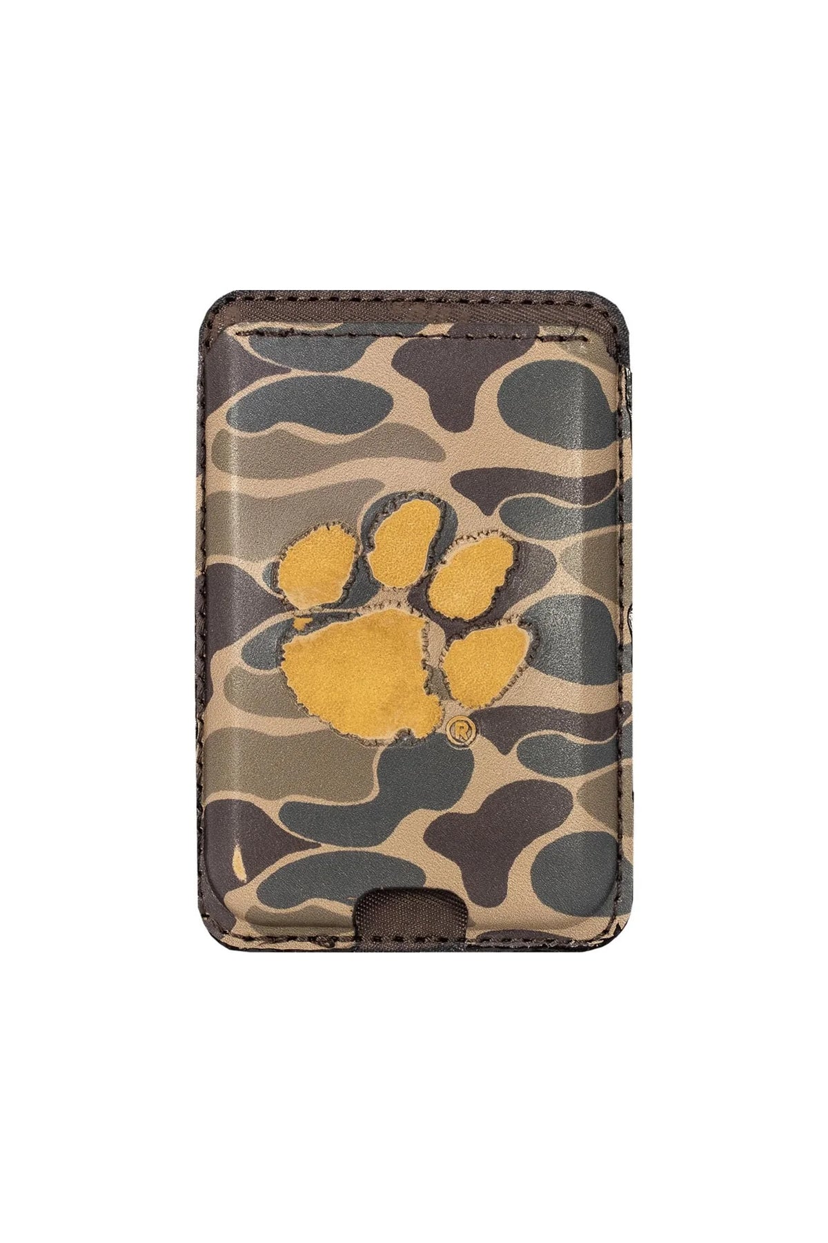 CLE-OS-IWB8-BRCM Zep-Pro Old School Camo Brown Magnet Phone Card Holder Clemson 0
