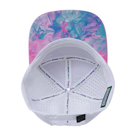 THB-7PANEL Cotton Candy Pink, Blue, White 7 Panel Hat