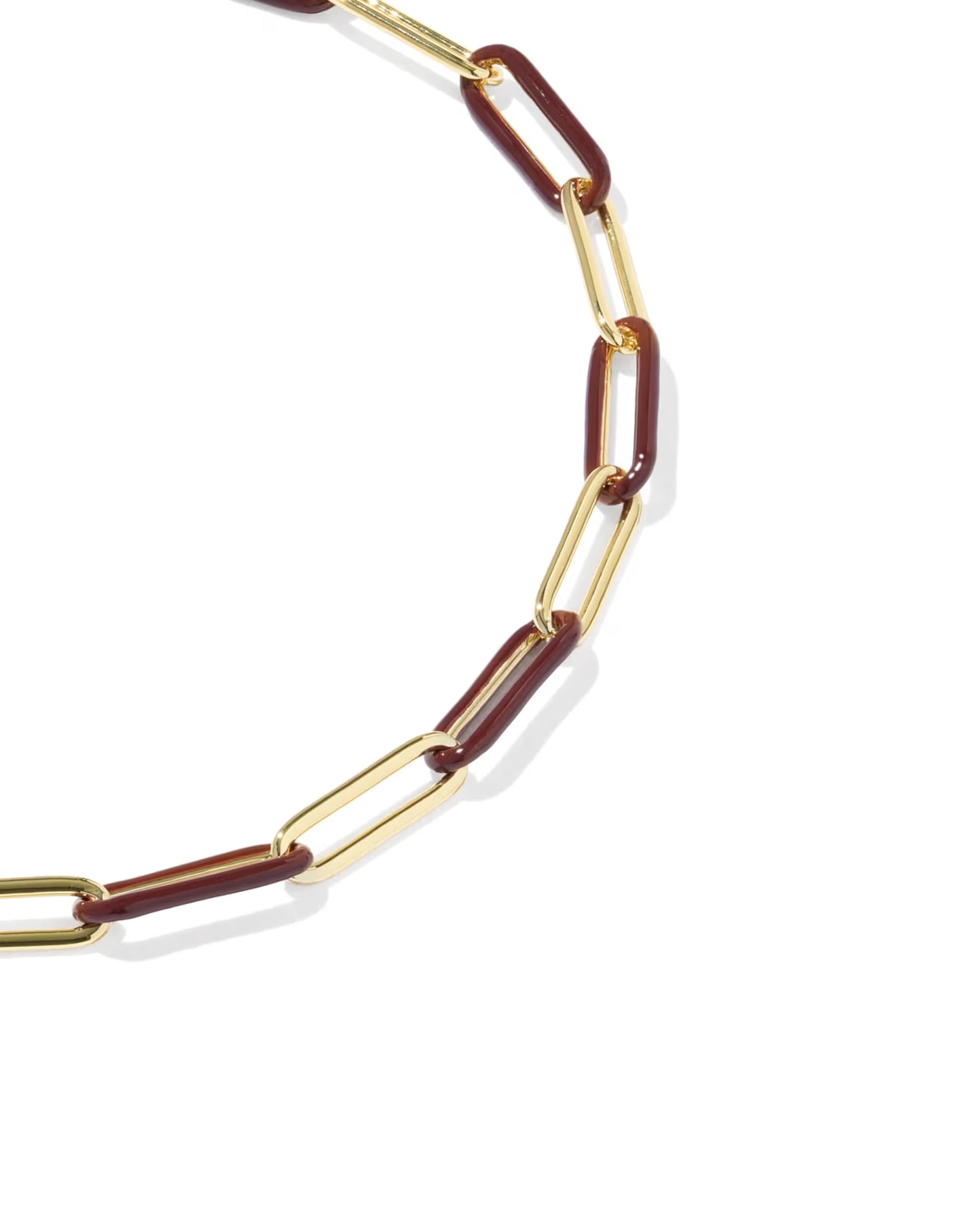 9608891364 Kendra Scott Courtney Enamel Link Bracelet Burgundy/Gold 0