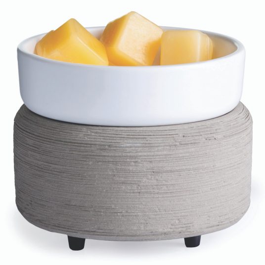 CWDGTX Candle Warmers 2-in-1 Classic Warmer Grey Texture 0