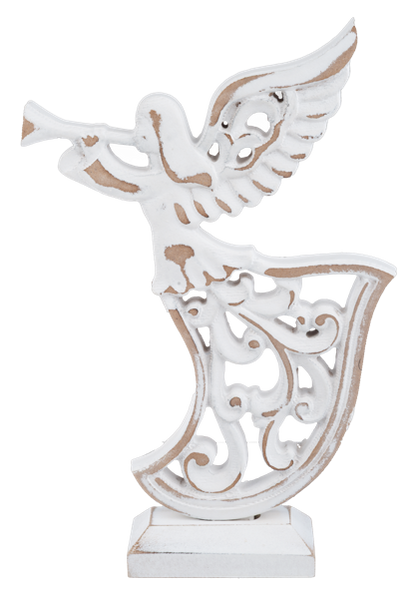 CX199930 Ganz Carved Angel on Stand Wood 0