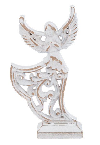 CX199930 Ganz Carved Angel on Stand Wood 0