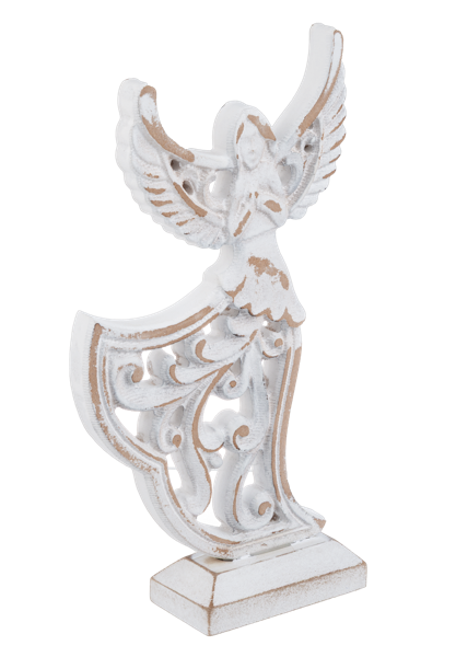 CX199930 Ganz Carved Angel on Stand Wood 0