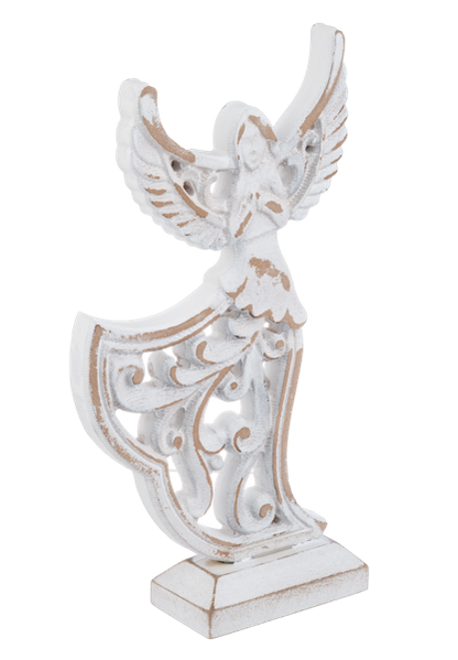 CX199930 Ganz Carved Angel on Stand Wood 0