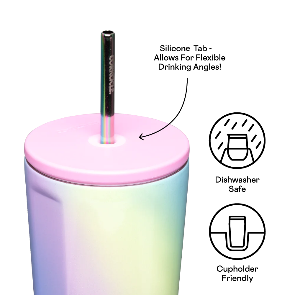 Corkcicle 24oz Cold Cup Tumbler - Rainbow Unicorn