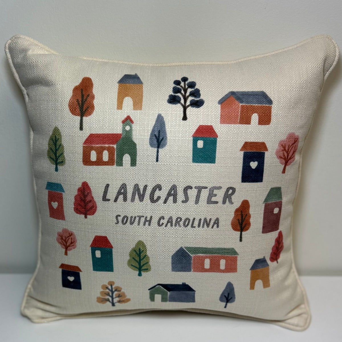 Charming Hometown Lancaster South Carolina Pillow