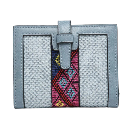 Bessie Vegan Tribal Wallet - Blue