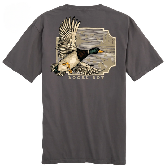 L1000653 Local Boy Greenhead Flight T-Shirt Gray 0