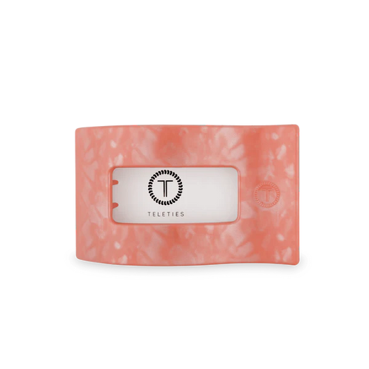 TT-FCL03-226 Teleties Dreamsicle Medium Flat Rectangle Hair Clip
