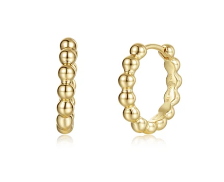 E0698NSG00 Lafonn Gold Plated Sterling Silver Lumina Everyday Classic Huggie Earrings 0