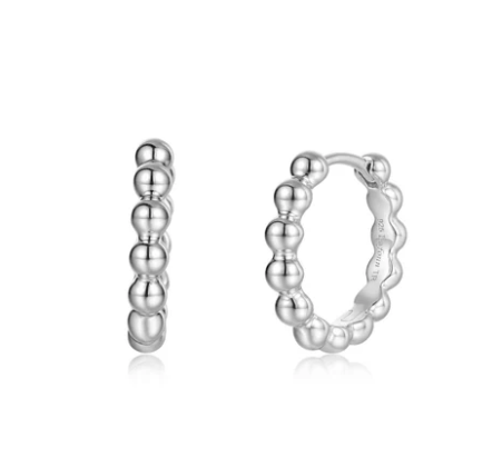 E0698NSP00 Lafonn Platinum Bonded Sterling Silver Lumina Everyday Classic Huggie Earrings 0