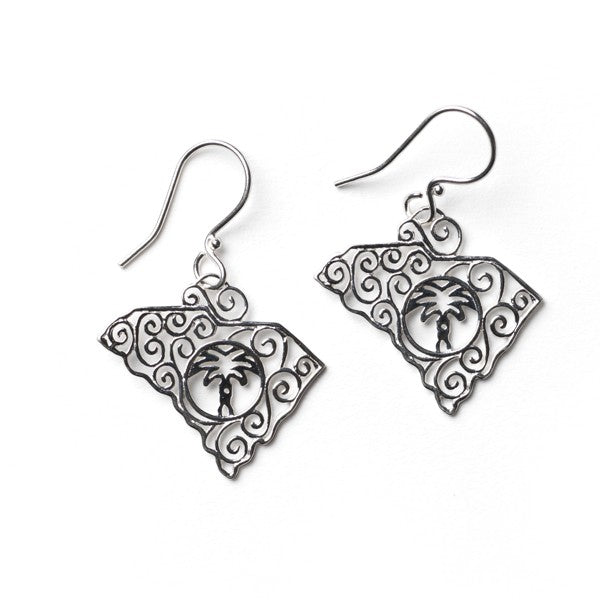 Southern Gates SC State Dangle Earrings