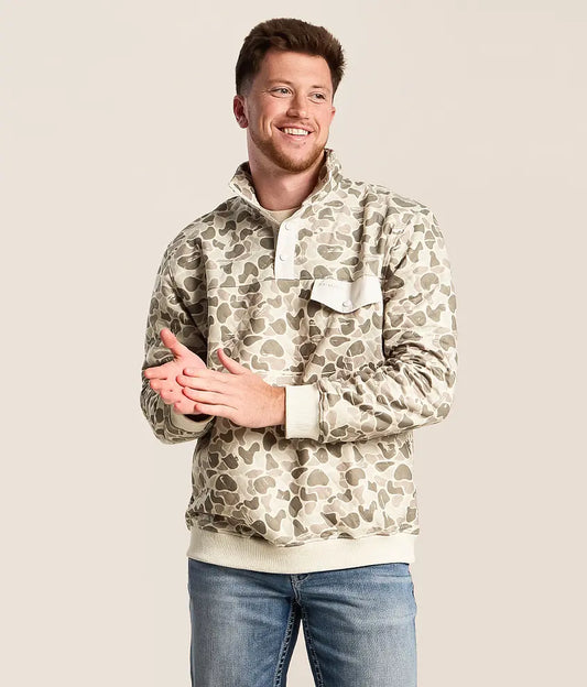 R938 Fieldstone Marsh Quilted Quarter Snap Pullover 0